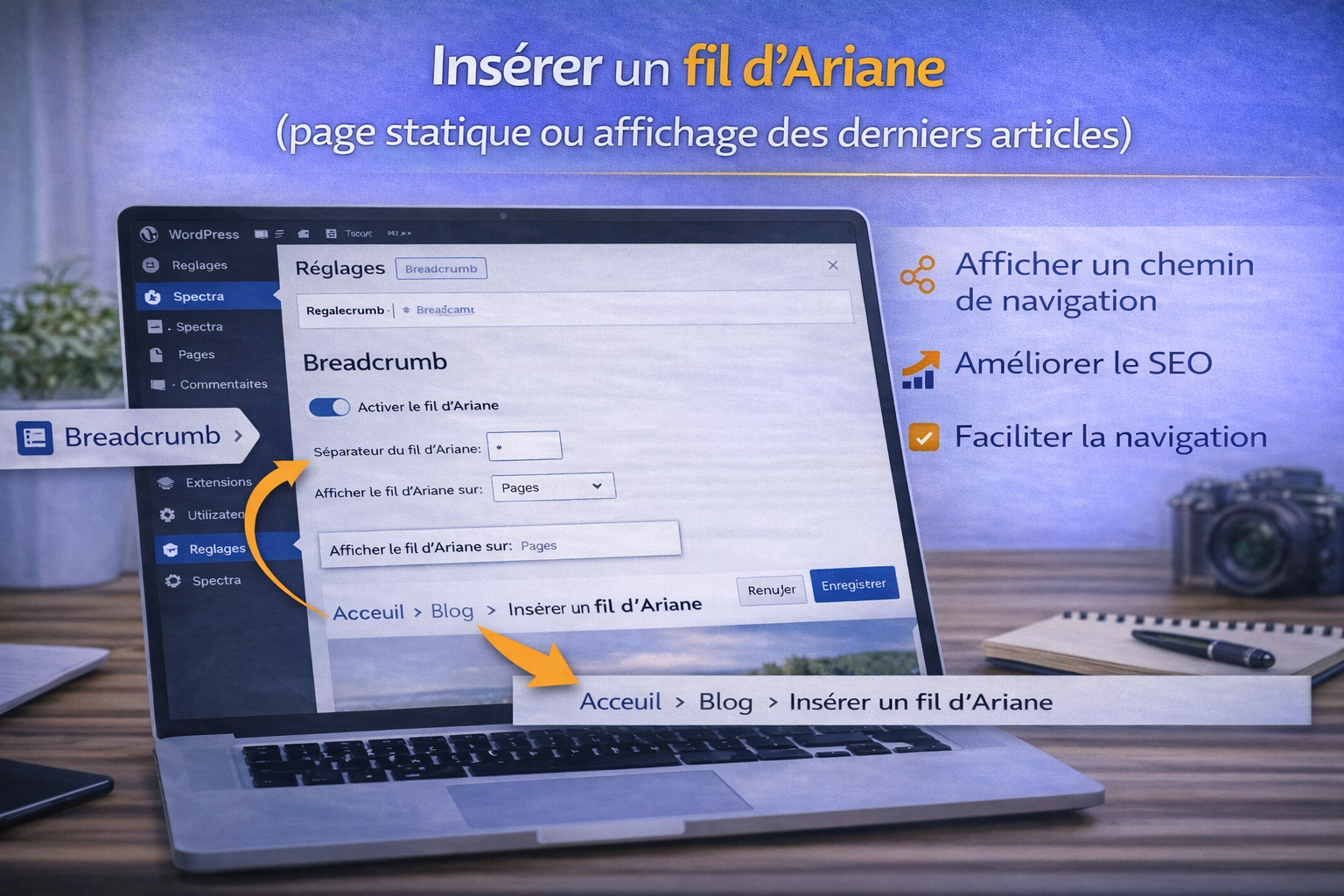 Insérer un fil d’Ariane