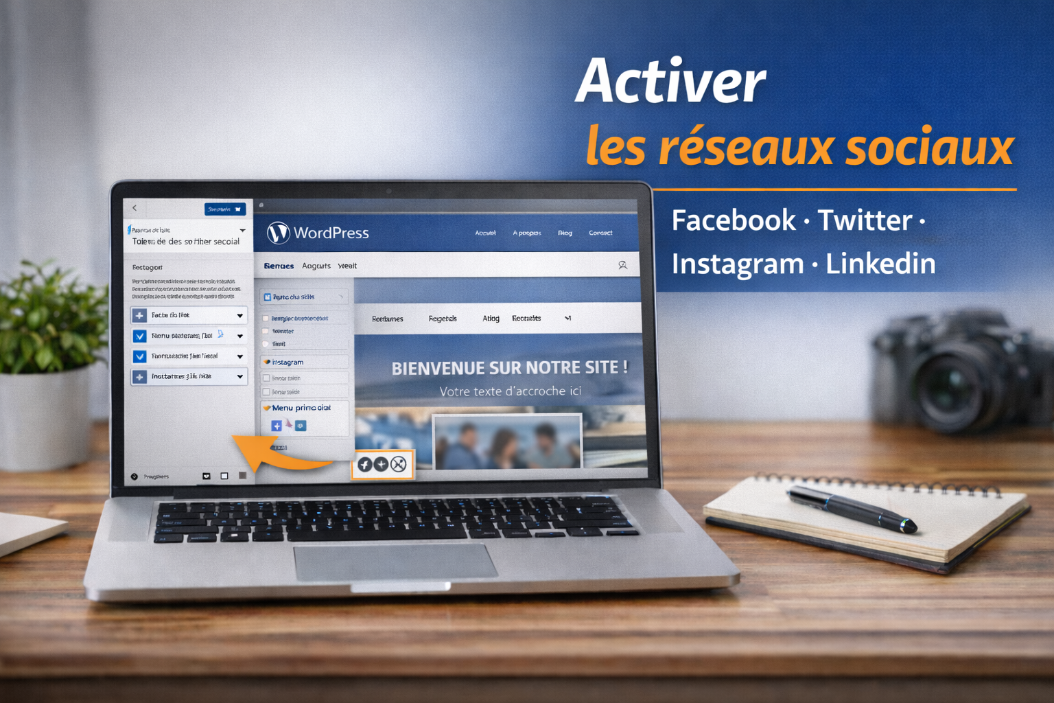 Activer les réseaux sociaux