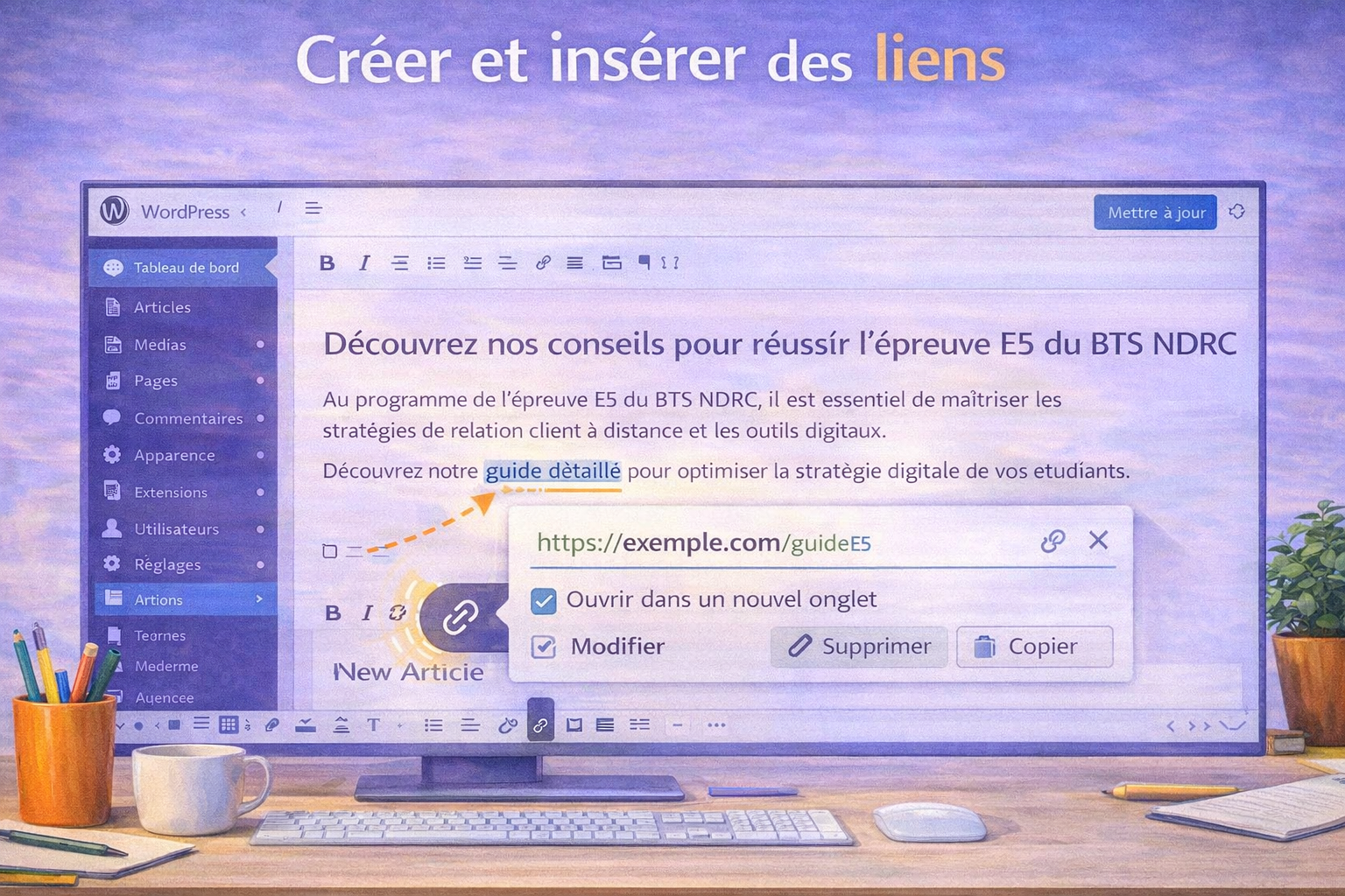 Créer et insérer des liens
