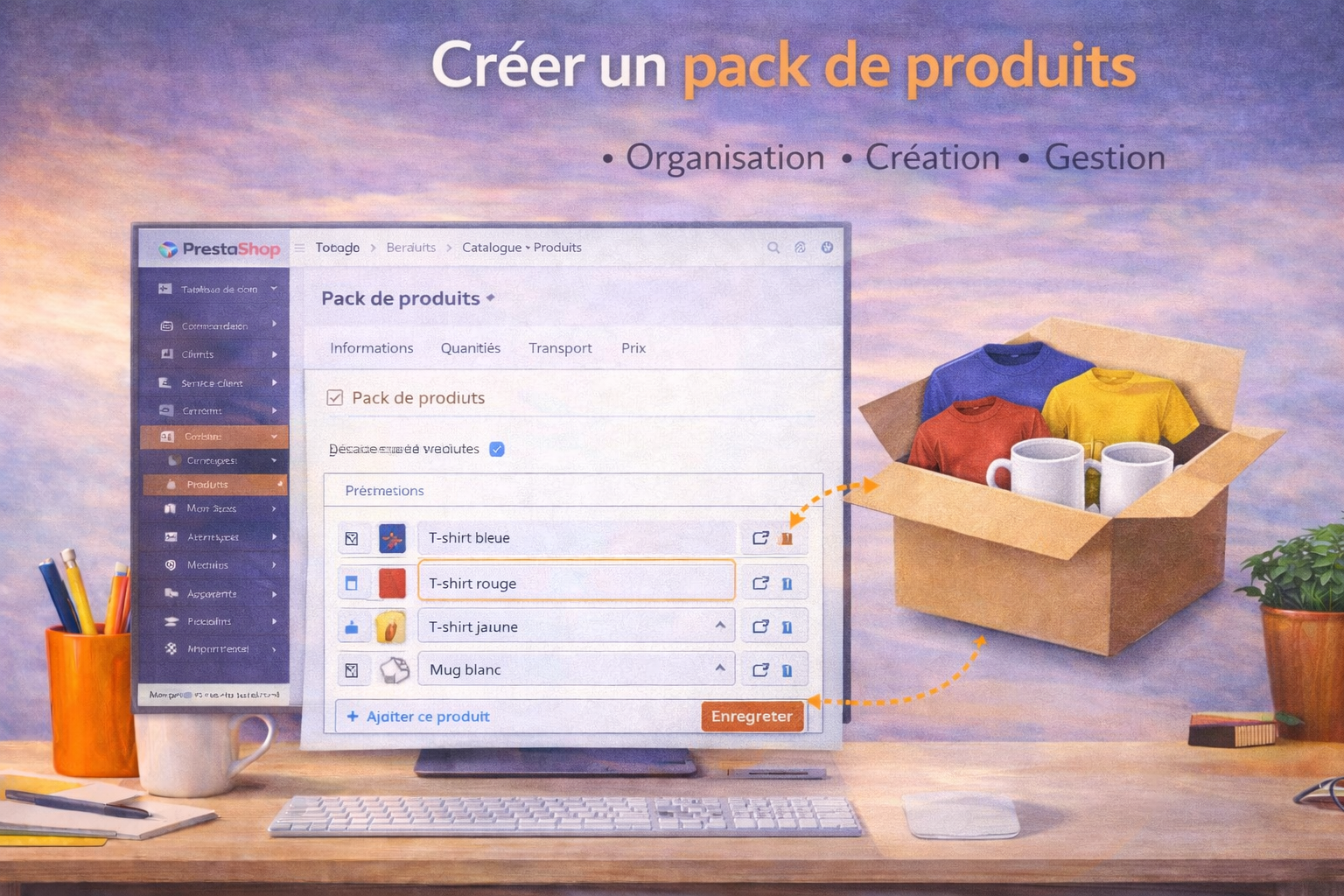 Créer un pack de produits