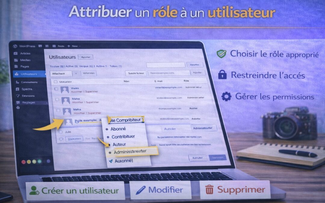 Attribuer un rôle à un utilisateur dans WordPress
