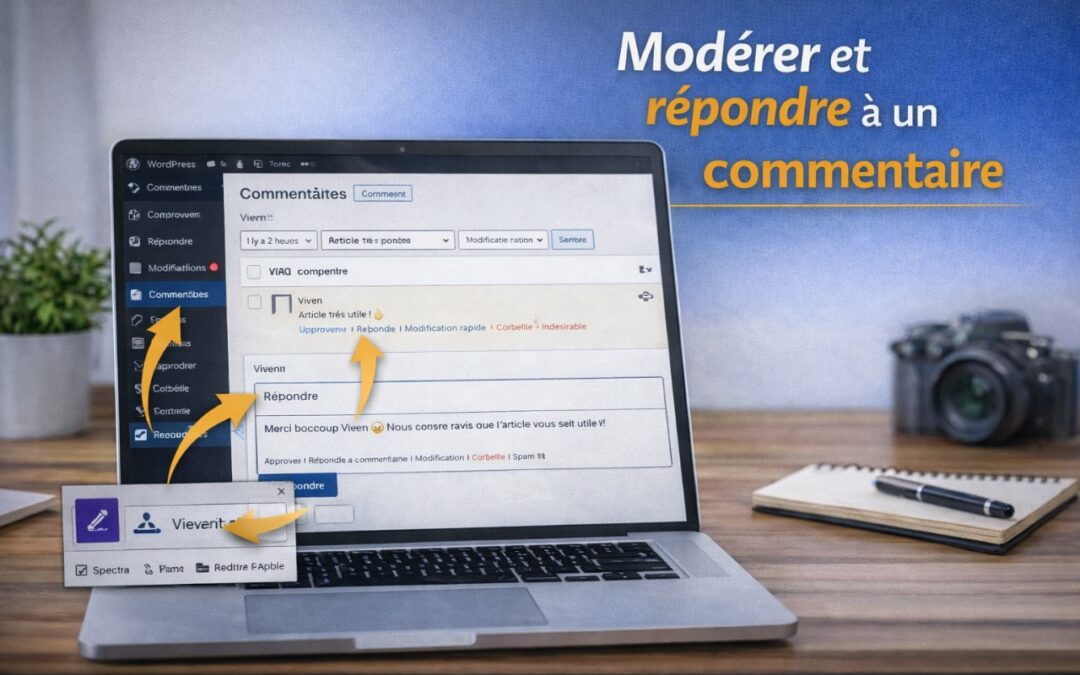 Modérer et répondre à un commentaire dans WordPress
