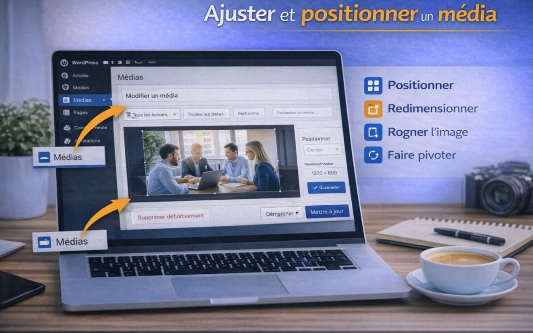 Ajuster et positionner un média dans WordPress