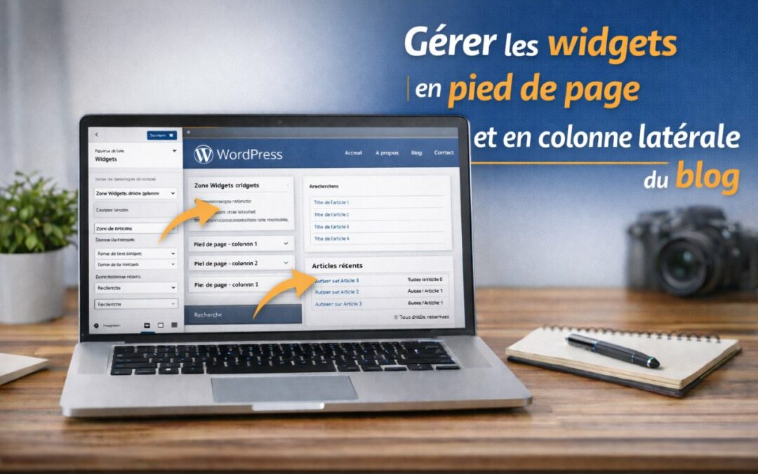Gérer les widgets en pied de page et en colonne latérale du blog dans WordPress