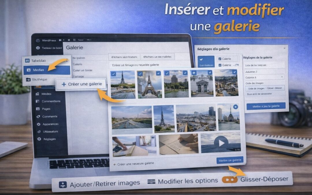 Insérer et modifier une galerie dans WordPress