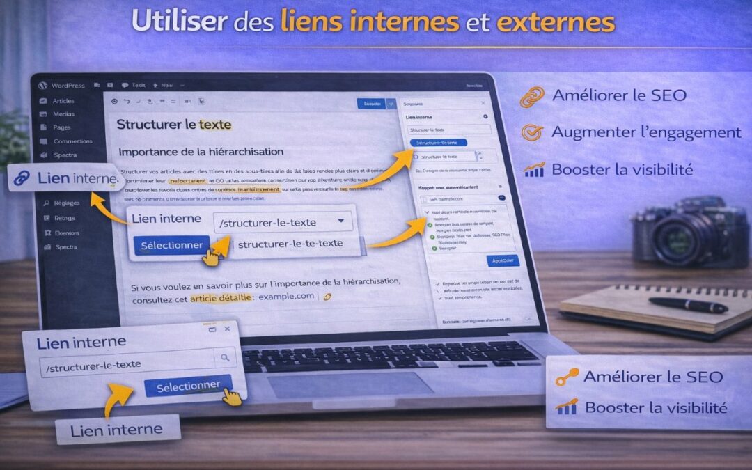 Utiliser des liens internes et externes pour le référencement d’un site WordPress