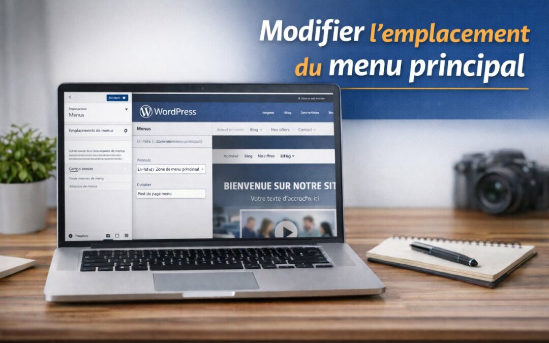 Modifier l’emplacement du menu principal dans WordPress