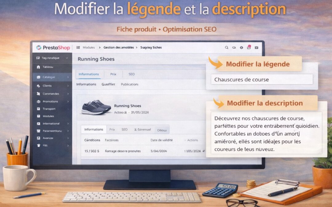 Modifier la légende et la description d’une image dans PrestaShop