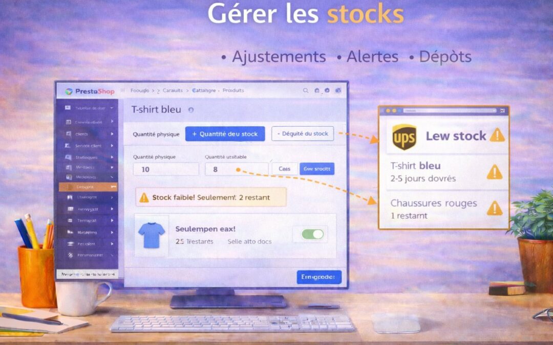 Gérer les stocks dans PrestaShop