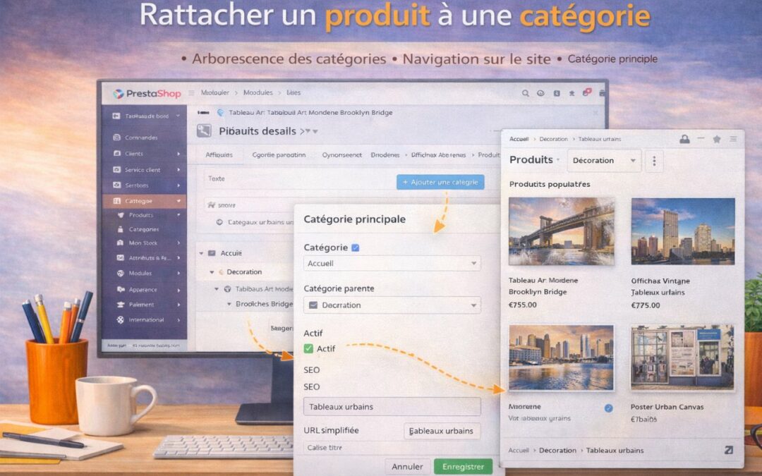Rattacher un produit à une catégorie dans PrestaShop