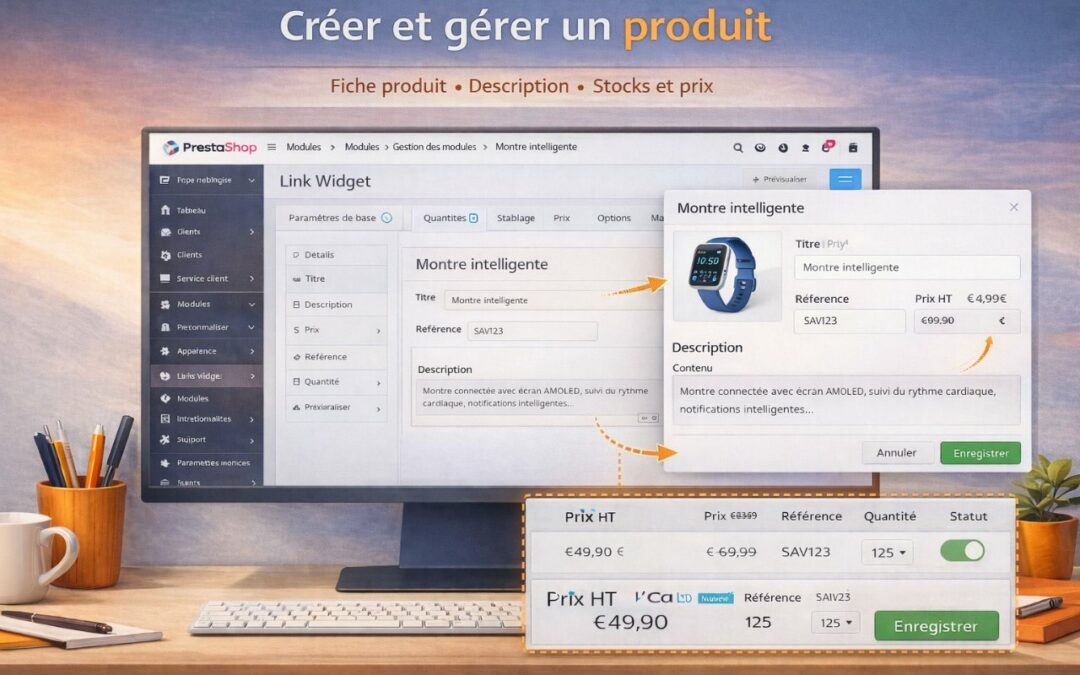Créer et gérer un produit dans PrestaShop