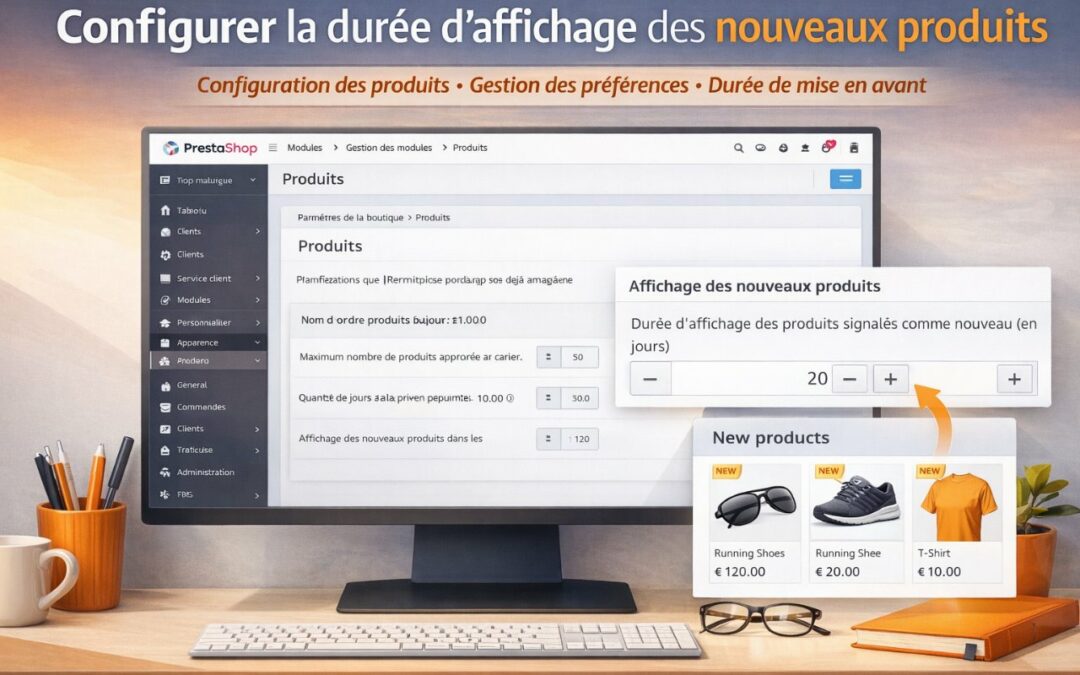 Configurer la durée d’affichage des nouveaux produits dans PrestaShop