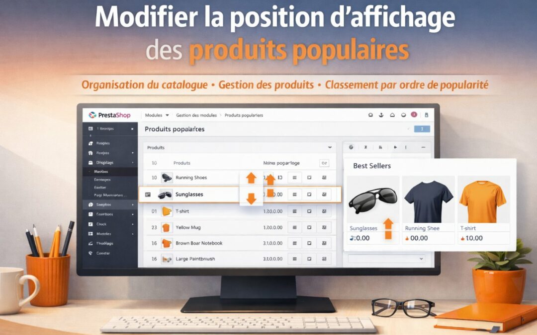 Modifier la position d’affichage des produits populaires dans PrestaShop