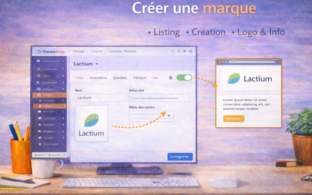 Créer une marque dans PrestaShop (et un fournisseur)