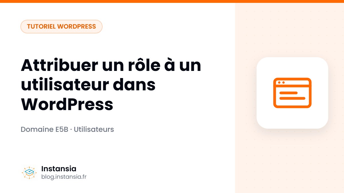 Attribuer un rôle à un utilisateur dans WordPress