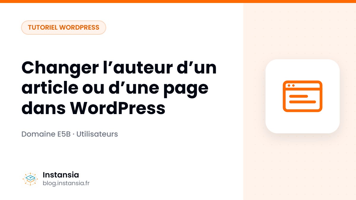 Changer l’auteur d’un article ou d’une page dans WordPress