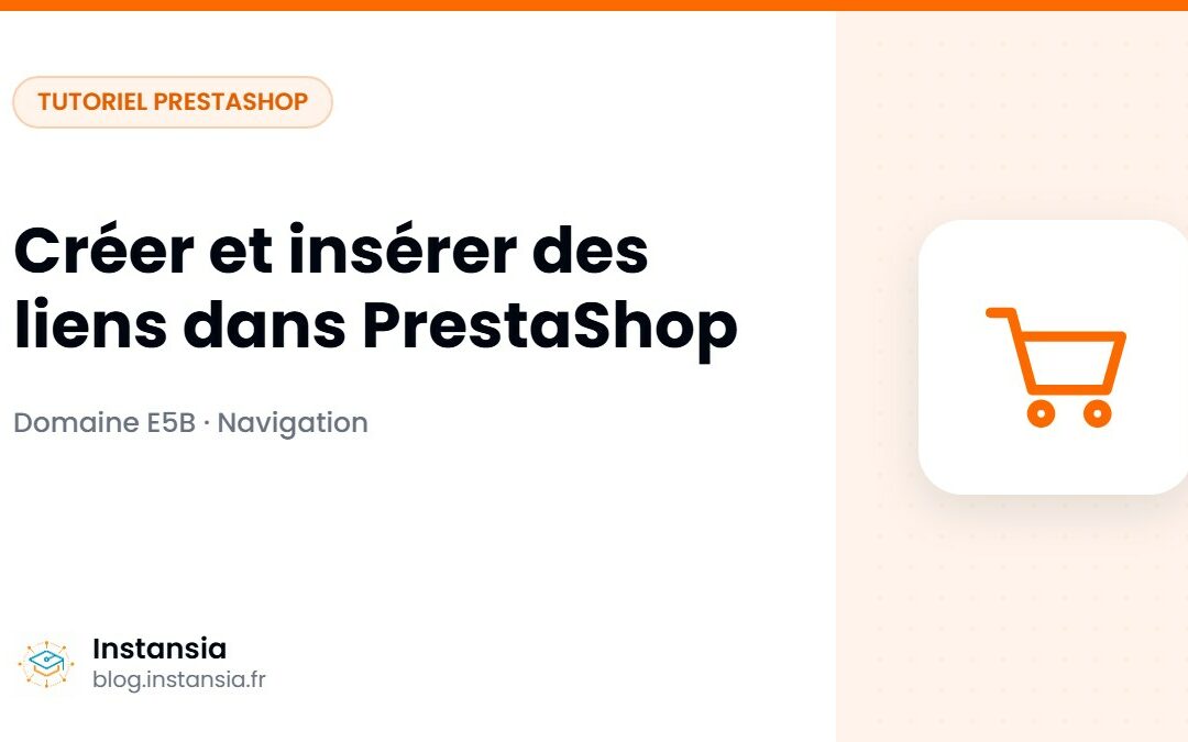 Créer et insérer des liens dans PrestaShop
