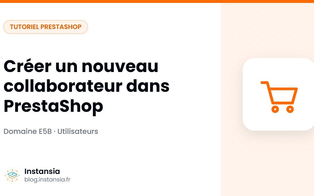 Créer un nouveau collaborateur dans PrestaShop
