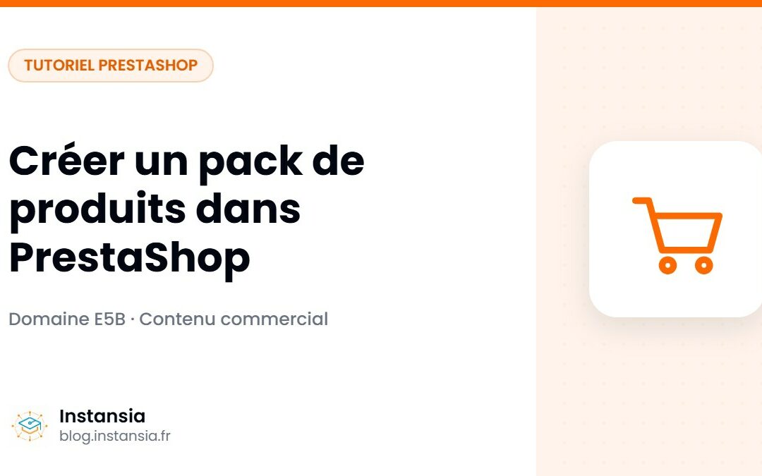 Créer un pack de produits dans PrestaShop