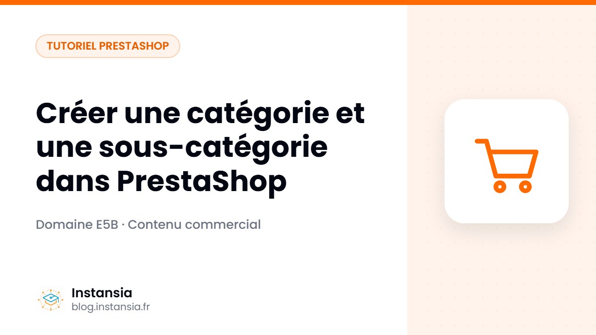 Créer une catégorie et une sous-catégorie dans PrestaShop