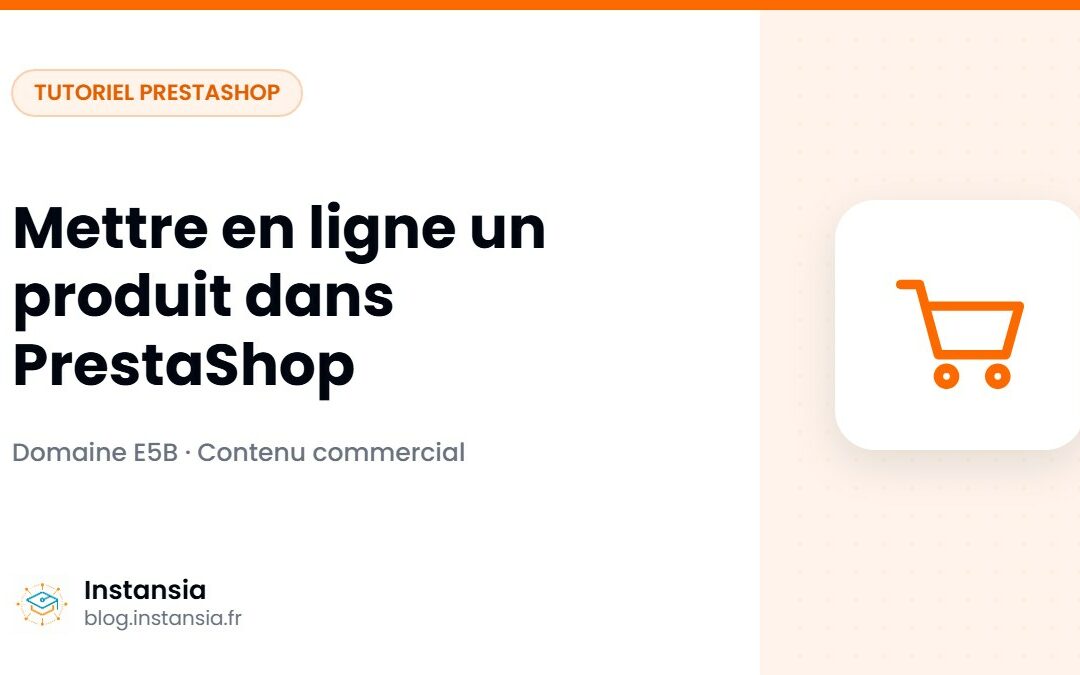 Mettre en ligne un produit dans PrestaShop
