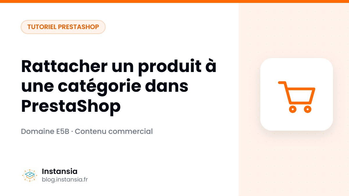 Rattacher un produit à une catégorie dans PrestaShop